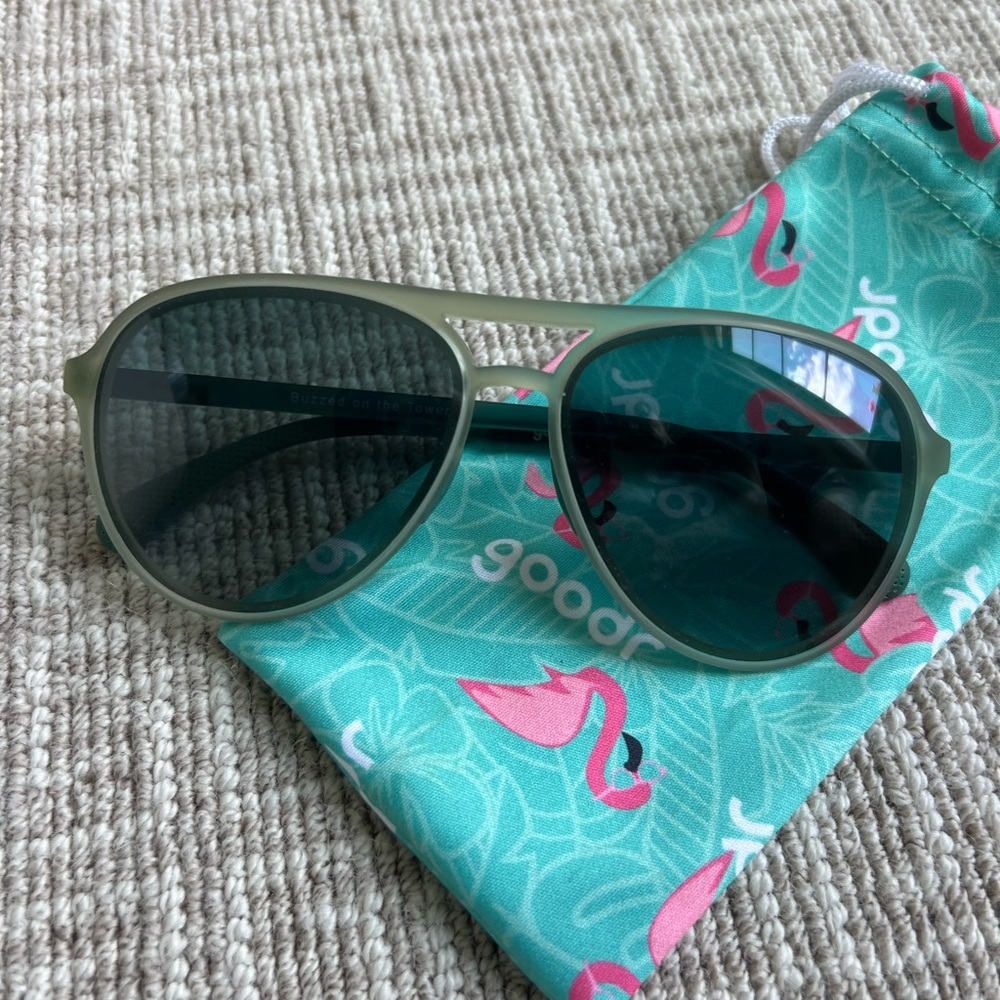 Goodr Aviator Sunglasses - Green